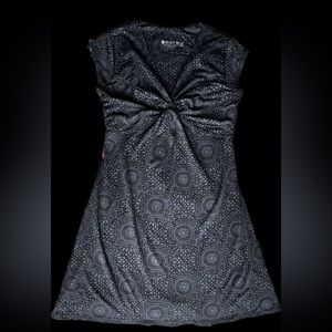 Soybu Everywear Yoga Dress Women's Size S Black Gray Activewear Hiking Travel